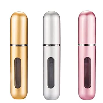 5ml Refillable Mini Perfume Spray Bottles x3