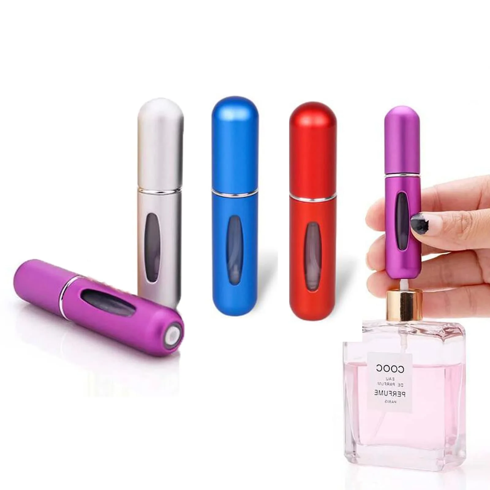 5ml Refillable Mini Perfume Spray Bottles x3 - Image 7